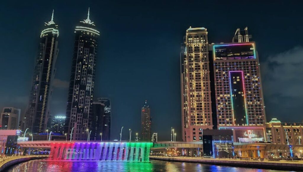 Sheikh Zayed Bridge Waterfall