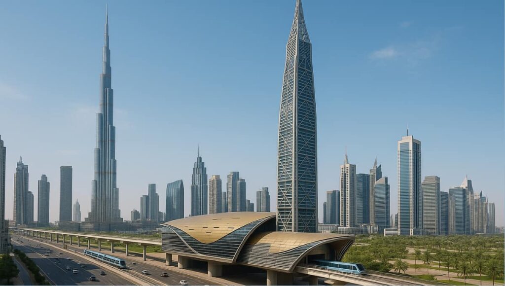 Dubai Metro Blue Line World’s Tallest Station